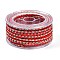 12-Ply Braided Nylon Cord, for Jewelry Making, Round, Red, 5mm, about 8.75 Yards(8m)/Roll