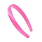 Solid Color Satin Cloth Hair Bands, Hair Accessories for Girls, Hot Pink, 130x125x20mm