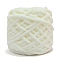 Soft Crocheting Polyester Yarn, Thick Knitting Yarn for Scarf, Bag, Cushion Making, White, 7mm, about 43.74 Yards(40m)/Skein