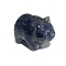 Natural Sodalite Carved Healing Panda Figurines, Reiki Energy Stone Display Decorations, 35x20x30mm