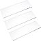 CHGCRAFT 3Pcs Acrylic Organic Glass Sheet, for Craft Projects, Signs, DIY Projects, Rectangle, Clear, 17.5x5.5x0.5cm