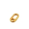 Alloy Spring Ring Clasps, Oval, Golden, 33x17mm