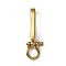 U-Shaped Brass Key Hook Shanckle Clasps, for Wallet Chain, Key Chain Clasp, Pocket Clip, Golden, 90x24x15mm