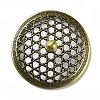 Alloy Mesh Lid AJEW-XCP0002-48-3