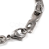 Tarnish Resistant 304 Stainless Steel Byzantine Chain Bracelets BJEW-B078-86P-3