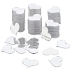 PandaHall Elite 300Pcs Heart Mirror Self Adhesive Acrylic Mosaic Tiles DIY-PH0021-93-1