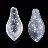 Transparent Spray Painted Glass Pendants GLAA-N042-001A-A01-2