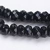 Natural Black Onyx Beads Strands G-P355-26A-3