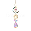 Glass Teardrop/Star Prisms Suncatchers Hanging Ornaments G-PW0004-72B-1