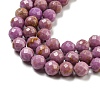 Natural Lepidolite/Purple Mica Stone Beads Strands G-NH0011-A01-02-4