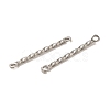 Non-Tarnish 304 Stainless Steel Connector Charms STAS-Q323-02B-P-2