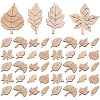 Unfinished Wooden Leaf Sheet Sets PW-WG3C577-01-1