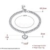 Trendy 925 Sterling Silver Link Bracelets BJEW-BB22425-8