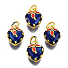 Alloy Enamel Charms ENAM-N056-038C-2