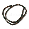 Assembled Synthetic Malachite & Natural Bronzite Beads Strands G-Q181-A01-01-3