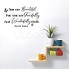 PVC Quotes Wall Sticker DIY-WH0200-041-3