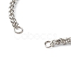 304 Stainless Steel Wheat Chains Bracelet Making AJEW-JB01040-3