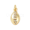 Brass Micro Pave Cubic Zirconia Charms KK-C012-50G-1