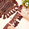 CHGCRAFT Ethnic Style Polyester Tassel Ribbons OCOR-CA0001-12-3