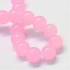 Baking Painted Imitation Jade Glass Round Bead Strands DGLA-Q021-6mm-26-2