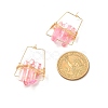 Electroplated Natural Quartz Wire Wrapped Earrings for Girl Women EJEW-JE04645-01-4