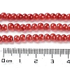 Baking Painted Pearlized Glass Pearl Round Bead Strands HY-XCP0001-13A-5
