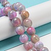 Dyed Natural White Jade Beads Strands G-F764-03E-2