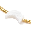 Natural Pearl & Seed Braided Bead Bracelets BJEW-JB09722-02-3