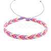 Wax Ropes Braided Woven Cord Bracelet PW-WG26335-06-1