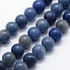 Natural Blue Aventurine Beads Strands X-G-I199-24-10mm-1
