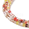 Gradient Color Electroplate Glass Bead Strands GLAA-E042-05-B01-4