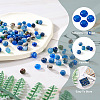 Craftdady 240Pcs 8 Colors Dyed Natural Sesame Jasper/Kiwi Jasper Rondelle Beads G-CD0001-11-7