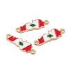 Alloy Enamel Connector Charms FIND-C019-37KCG-3