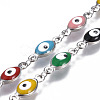 304 Stainless Steel Enamel Chains CHS-P006-08P-B-2