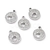 Alloy Rhinestone Pendants ALRI-C008-34P-3