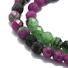 Natural Ruby in Zoisite Beads Strands G-P457-A03-29-2