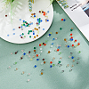 DICOSMETIC 1800Pcs 12 Colors Transparent Glass Beads Strands EGLA-DC0001-02-4