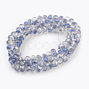 Electroplate Glass Beads Strands GLAA-K027-HR-B04-2