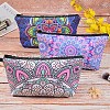 3Pcs 3 Style Polyester Tarp Zip Cosmetic Pouches ABAG-SZ0001-24-3