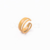 Spray Painted Alloy Cuff Rings RJEW-T011-18-RS-3
