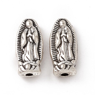 Virgin Mary Alloy Beads FIND-G033-01AS-1