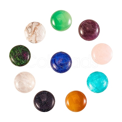 2 Size Natural & Synthetic Gemstone Cabochons G-SZ0001-74-1