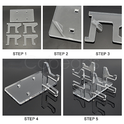 Assembled Acrylic Game Pad Controller Display Stands ODIS-WH0001-27-1