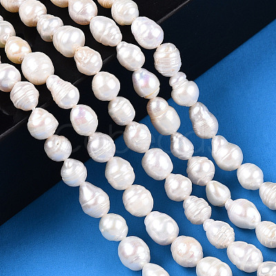 Natural Baroque Pearl Keshi Pearl Beads Strands PEAR-S020-F04-01-1