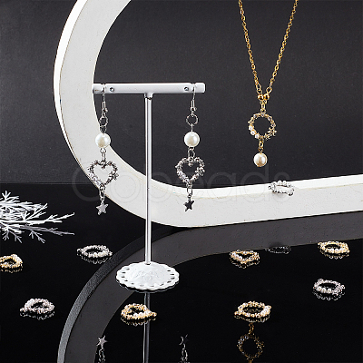 ARRICRAFT 16Pcs 4 Style Alloy Crystal Rhinestone Links FIND-AR0001-87-1