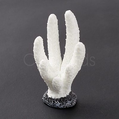 Resin Imitation Coral Ornaments DJEW-G026-01B-1