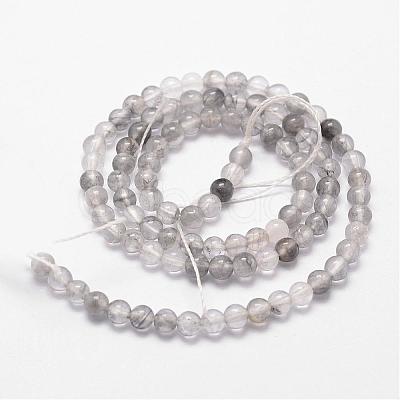 Natural Cloudy Quartz Beads Strands G-D840-69-4mm-1