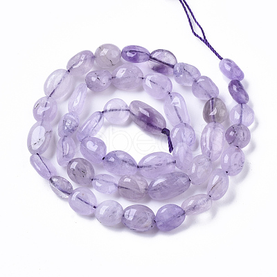 Natural Amethyst Beads Strands G-R465-52B-1