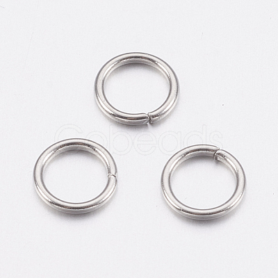 Tarnish Resistant 304 Stainless Steel Open Jump Rings STAS-A036-02A-1