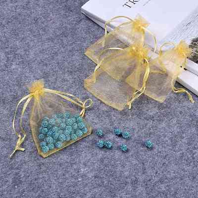 Organza Gift Bags with Drawstring OP-R016-9x12cm-15-1